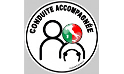 Autocollants : conduite accompagnee Italien 2