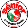 Autocollants :conducteur Sénior Italien